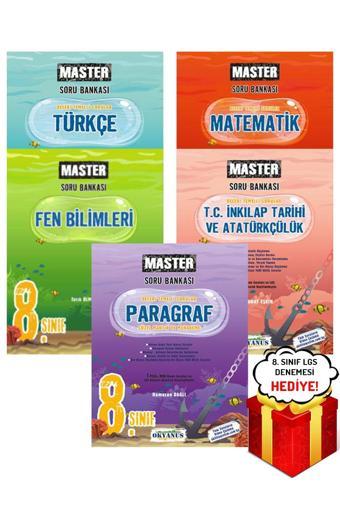 Okyanus Yayınları 8. Sınıf Lgs Master Türkçe Matematik Fen Inkılap Paragraf Soru Bankası - Hediyeli - Okyanus Yayıncılık