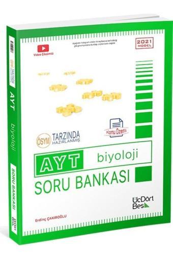Üç Dört Beş Yayıncılık Ayt Biyoloji Soru Bankası 2022 Model 345 Üç Dört Beş Yayınları - Üç Dört Beş Yayınları