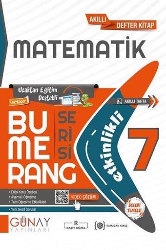 7. Sınıf Bumerang Etkinlikli Matematik - Ramazan Akkuş - Günay Yayıncılık