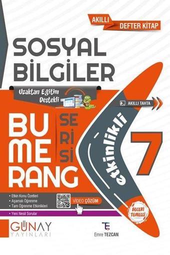 7. Sınıf Bumerang Etkinlikli Sosyal Bilgiler - Emre Tezcan - Günay Yayıncılık