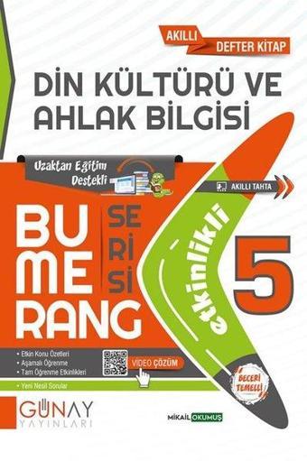 5. Sınıf Bumerang Etkinlikli  Din Kültürü Ve Ahlak Bilgisi - Mikail Okumuş - Günay Yayıncılık