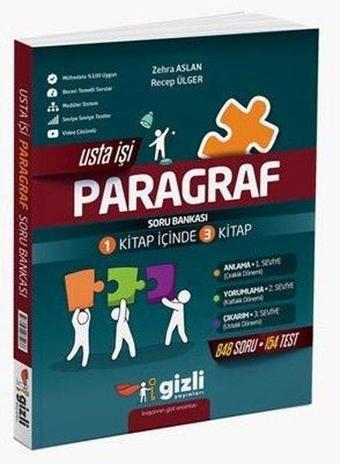 8.Sınıf Usta İşi Paragraf Soru Bankası - Kolektif  - Gizli Yayınları