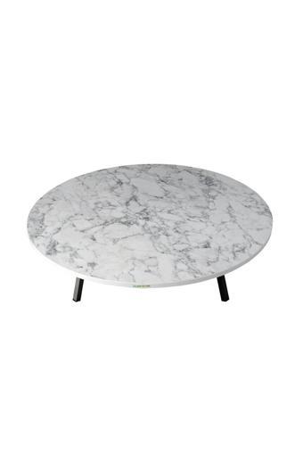 Alesta Life 90 Cm Çap - Beyaz Desenli Katlanabilir Yer Sofrası - Oyun Masası - 21 Cm Yükseklik 90x21 cm
