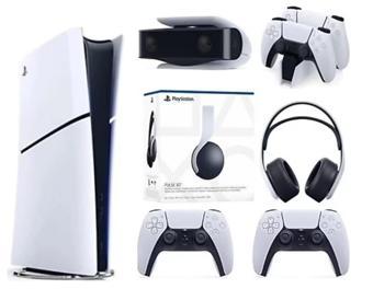 Playstation 5 Slim Dijital Edition + 2 Dualsense + Şarj Istasyonu + Ps5 Kamera + 3D Kulaklık