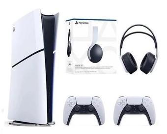 Playstation 5 Slim Dijital Edition + 2 Dualsense + 3D Plus Kulaklık Oyun Konsolu