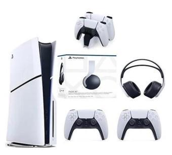 Playstation 5 Slim Dijital+2.kol+Şarj Istastasyonu+ 3D Kulaklık
