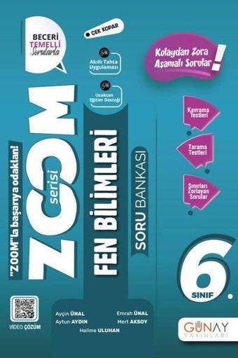 6. Sınıf Zoom Serisi Fen Bilimleri Soru Bankası - Aytun Aydın - Günay Yayıncılık