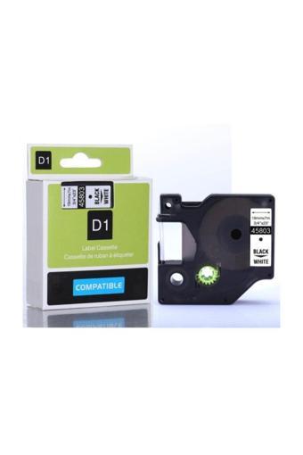 Printpen Dymo D1 Serisi Beyaz Etikete Siyah 45803 19Mmx7M