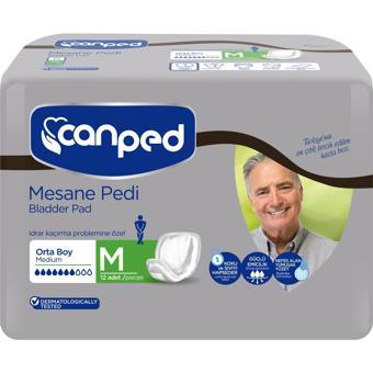 Canped Hasta Bezi Mesane Pedi M Beden Orta Erkek 12x3 36 Adet
