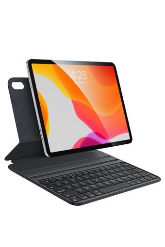 Apple iPad Air 11 6. Nesil (2024) Led Aydınlatmalı Manyetik Kapaklı Bluetoothlu Magic Klavyeli Kılıf A2902 A2903