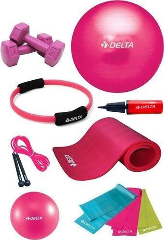 Delta 10 mm Deluxe Minderli 55 cm PFS Full Pilates Seti