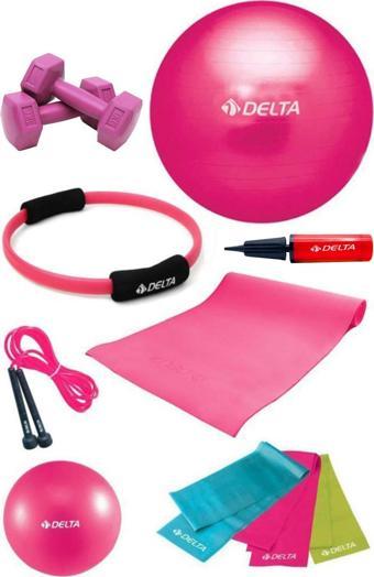 Delta 4 MM Minderli PFS Fuşya Full Pilates Seti ( 55 cm - 20 cm )