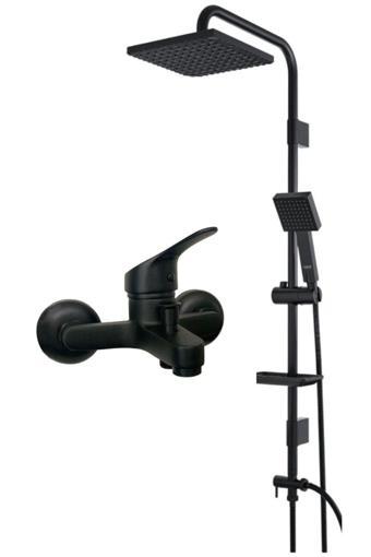 Armour Armatür Siyah Banyo Batarya Seti Banyo Bataryası Ve Duş Seti
