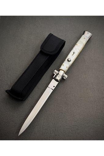 Hayvan Outdoor Paslanmaz Çelik Kaliteli İtalyan Stiletto Çakı - 33 Cm - Kılıf Hediyeli