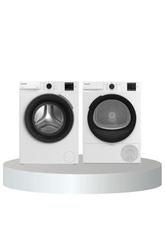 8 KG Çamaşır - Kurutma Makinesi Beyaz Set (8100 MX - 800 KMX)