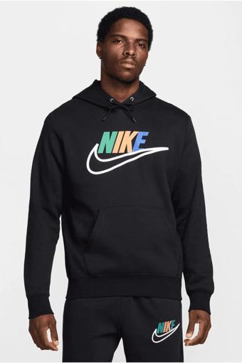 Club Erkek Siyah Hoodie