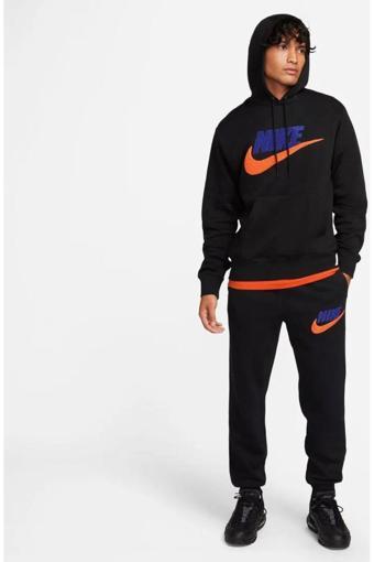 Club Fleece Erkek Siyah Sweatshirt