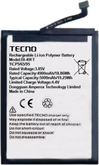 Tkgz Tecno Spark 6 GO 2022 Batarya Pil (Orjinal)