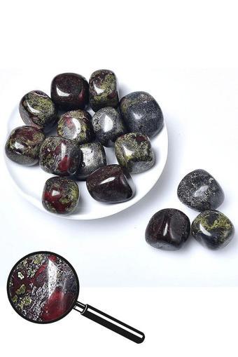 Sertifikalı Tamburlanmış Kan Taşı Kütle - Heliotrop Taşı
