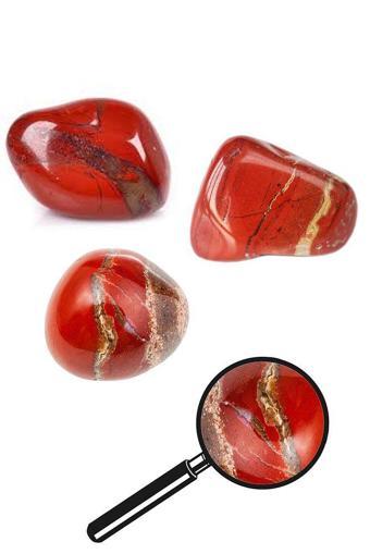 Sertifikalı Tamburlanmış Kırmızı Jasper Taşı Kütle
