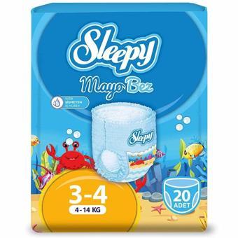 Sleepy Mayo Külot Bez 3-4 Beden 4-14 Kg 20 Adet