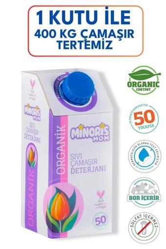 Minoris Mom Organik Sıvı Çamaşır Deterjanı 1 Lt 50 Yıkama