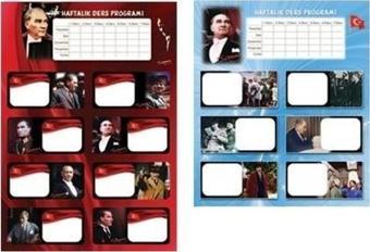 Keskin Color Okul Etiketi Atatürk Ders Programlı (3 Yaprak) 220131-99