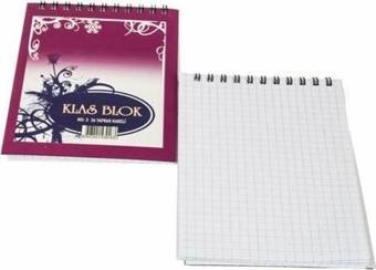 Klas Bloknot No:3 Kareli 36 Yaprak 24 Lü (1 Paket 24 Adet)