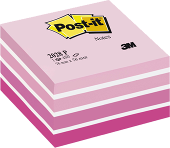 Post-İt 2028-P Yapışkanlı Not Kağıdı Pembe 76X76 Mm 