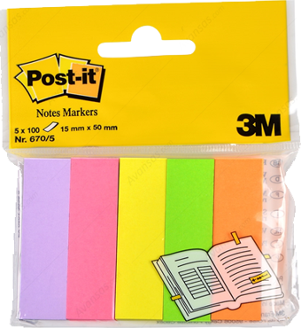 Post-İt Ayraç 670-5 İşaret Bandı 15X50 Mm 520600446900