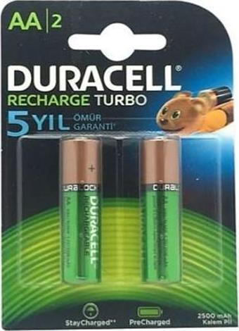 Duracell AA Şarzlı Pil Kalem Boy 2 Li 2500 Mah