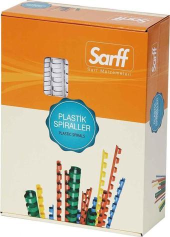 Sarff Plastik Spiral 20 Mm Beyaz 100 Lü (1 Paket 100 Adet)