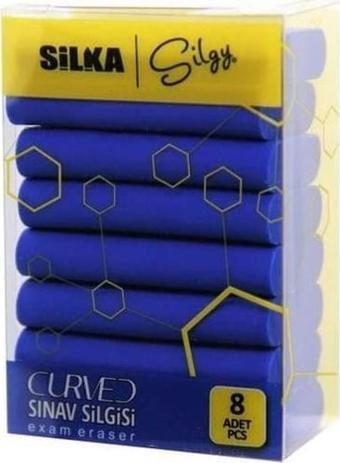 Silka Sınav Silgisi Curved Sg.53 (8 Li Paket)