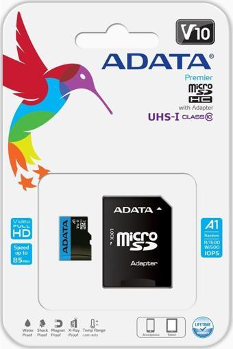 Adata 128Gb Premier Microsdxc Card With Adapter Uhs-İ Class10 V10 Hafıza Kartı