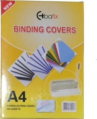 Bafix A-4 Pvc Cilt Kapağı 160 Micron Mat Beyaz (1 Paket 100 Adet)