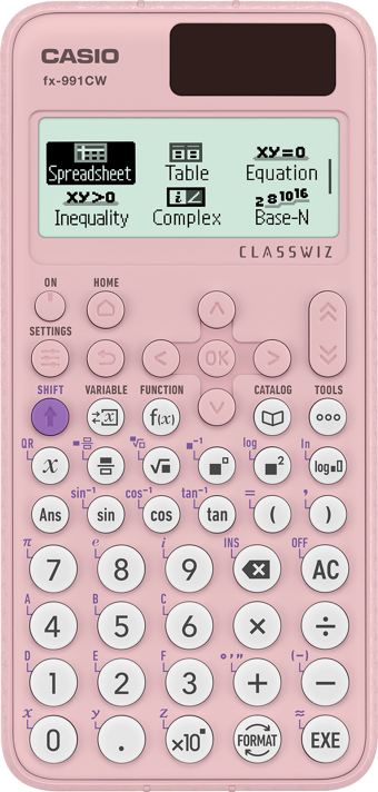 Casio Fx-991Cw-W-Dt Classwiz Pembe Bilimsel Fonksiyonlu Hesap Makinesi