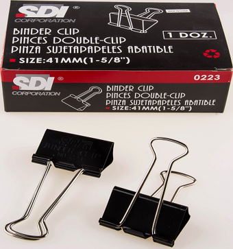 Esmo Sdi 0223 Double Metal Klips 41 Mm 12 Li (1 Paket 12 Adet)