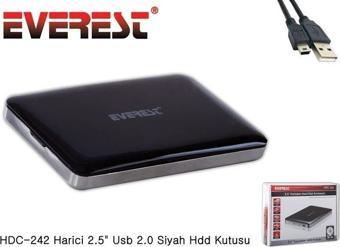 Everest Harici 2.5` Usb 2.0 Siyah Hdd Kutusu Hdc-242