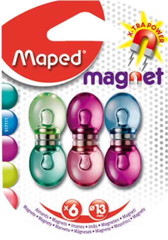 Maped Fancy Mıknatıs 13 Mm 6 Lı 517111