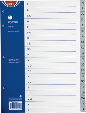 Noki 59229 Plastik Seperatör 1-29 Rakamlı