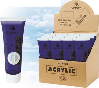 Maries Akrilik Boya Cobalt Mavi 30 Ml. 12 Li 453 813B (1 Paket 12 Adet)