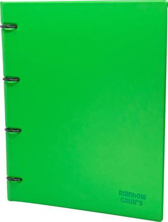 Önder Rainbow Colors 4 Halkalı Klasör A4 Pvc Yeşil 122-19