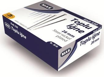 Mas 330 Nikel Toplu İğne 28 Mm 20 Gr (36 Paket)