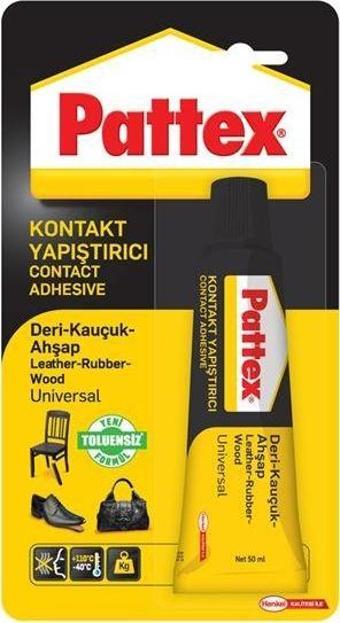 Pattex Contact Liquid Deri Kauçuk Ahşap Yapıştırıcı 50 Gram 1419315