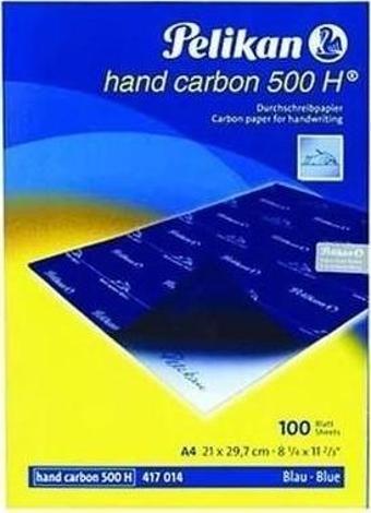 Pelikan 500-H A4 Karbon Kağıdı Hand Mavi 100 Lü Pl417014Crma (1 Paket 100 Adet)