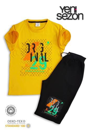 Triliya Pamuklu Unisex Çocuk Kapri Takımı (Cepli & Kordonlu, 3-12 Yaş) TRL-36