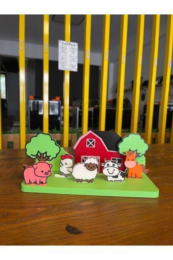 3Cup Design Çiftlik Hayvanları Öğretici Figürler-Hayvanları Öğrenme Oyun Seti-Hayvan Figürleri-Bebek Hediye