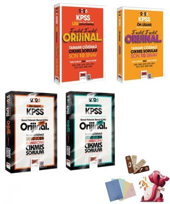 2026 KPSS Ortaöğretim Önlisans GK-GY Orijinal 2010-2024 Konu Konu Çıkmış Sorular Seti 4 Kitap Yargı  - Bi bigelio