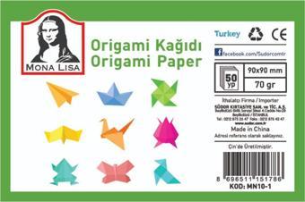 Südor Monalisa Origami Kağıdı 90X90Mm 70Gram 50 Yaprak MN10-1 (4 Paket)