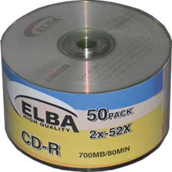 Elba Cd-R 700 Mb-80 Min 2X 52X 50 Li